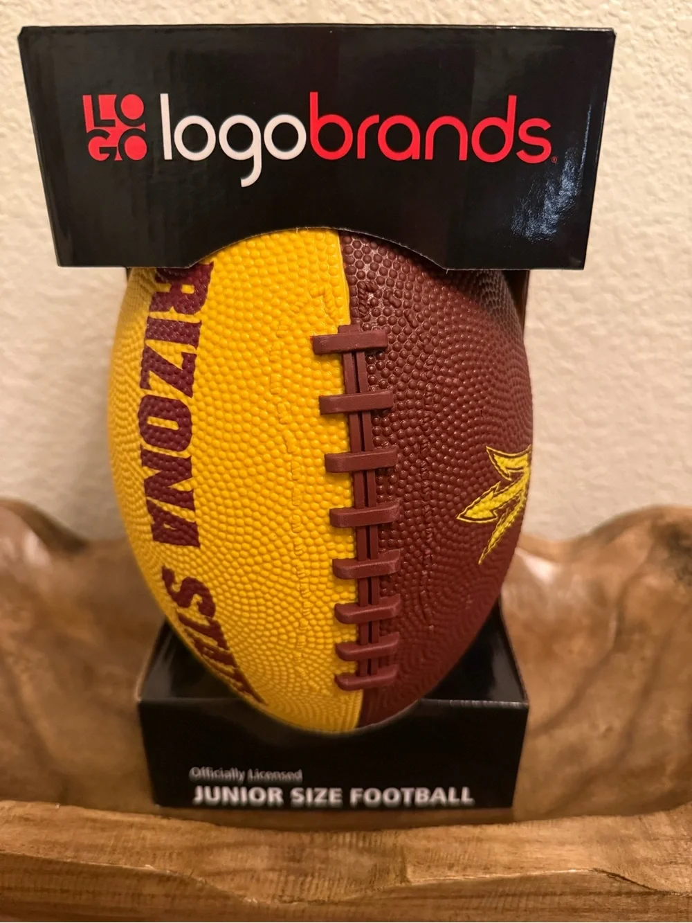 Arizona State Themed Junior Football - Yellow & Brown